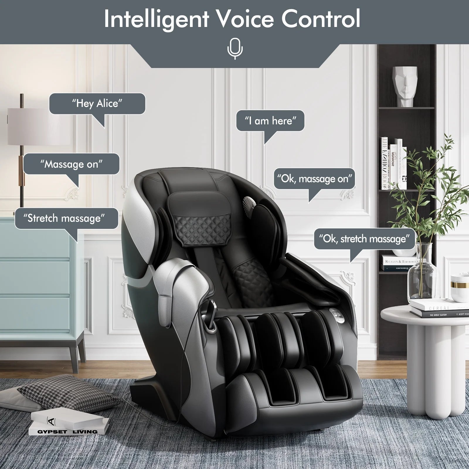 Full Body Massage Chair with 53'' SL Track and Zero Gravity