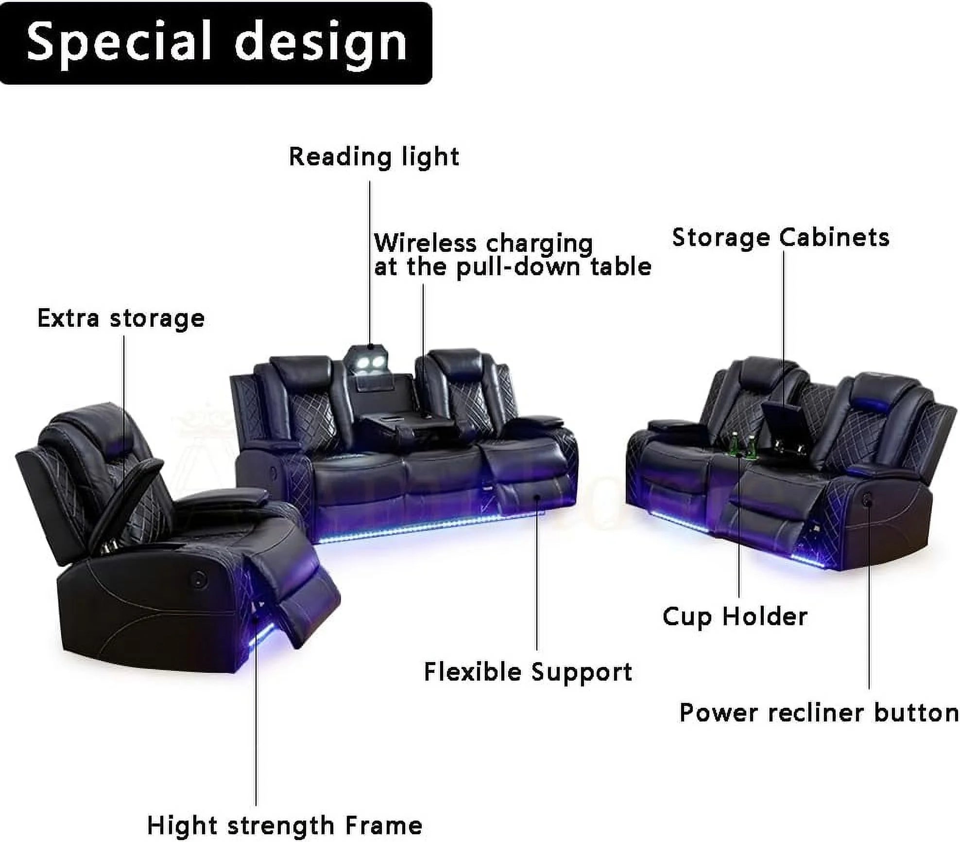 Reliancer multifunctional smart sofa for Living Room/House/Office