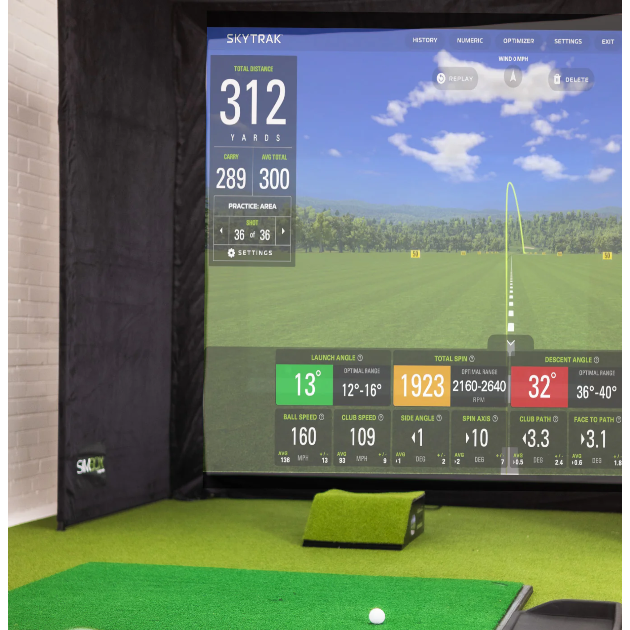 GolfBays SimBox Hitting Enclosure