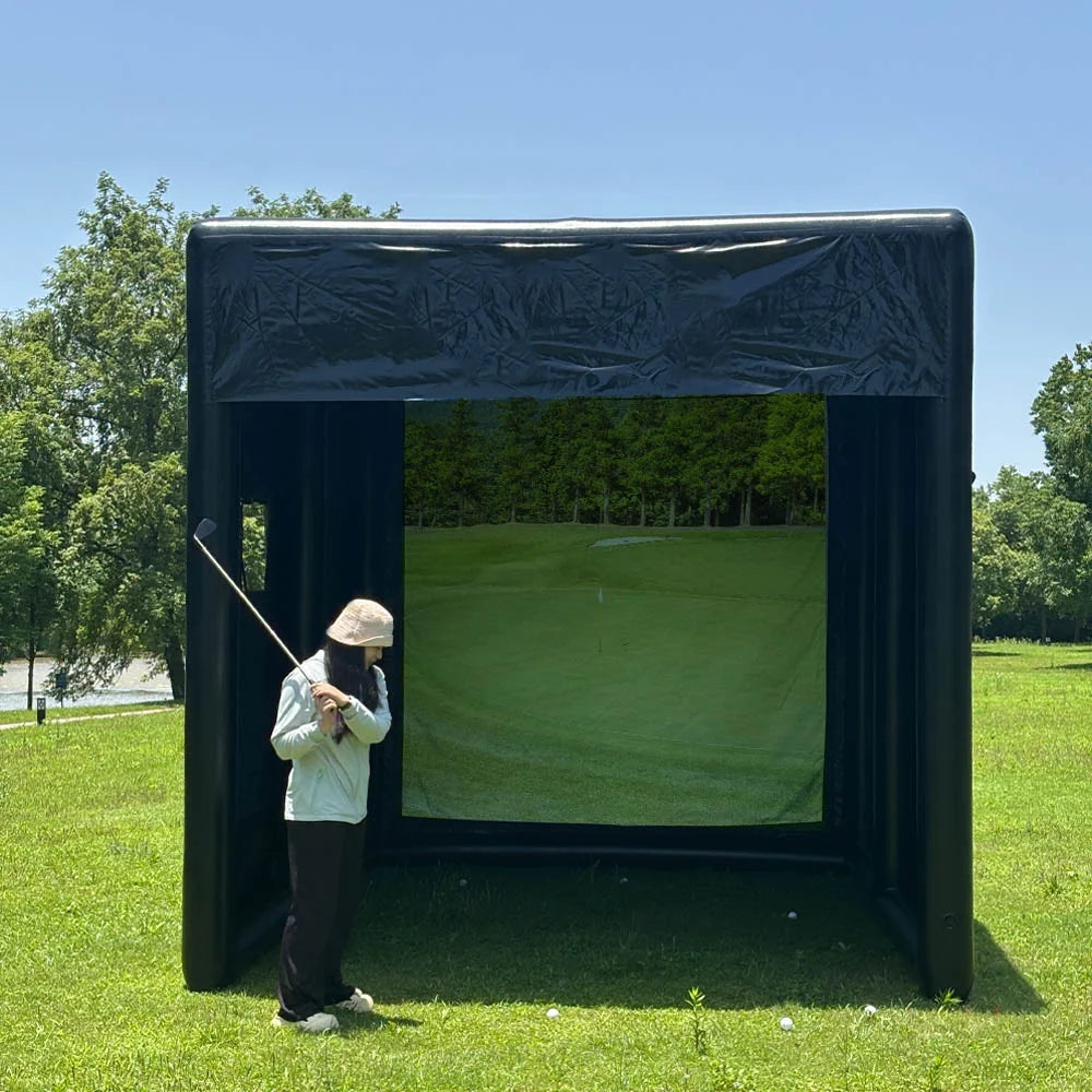 Portable Inflatable Golf Simulator Set - 13X10Ft Dual